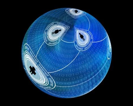 World of internet Stock Illustration