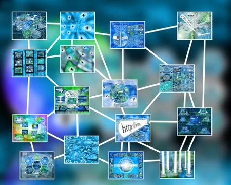 World of internet Stock Illustration