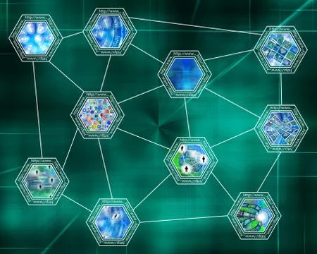 World of internet 스톡 일러스트