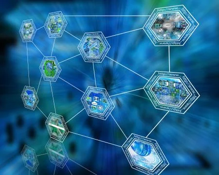 World of internet Stockillustratie