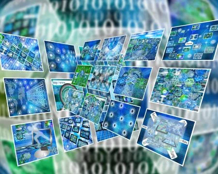 World of internet Stockillustratie