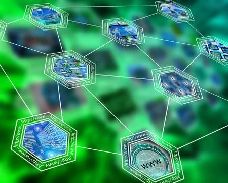 World of internet 스톡 일러스트