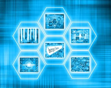 World of internet Stockillustratie