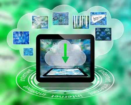 World of internet Stock Illustration