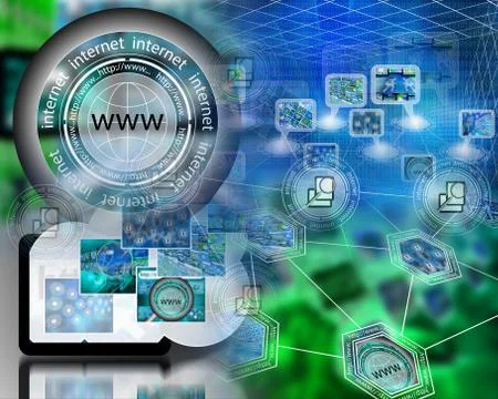 World of internet イラスト素材