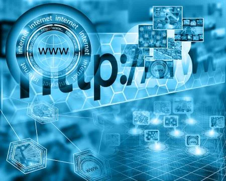 World of internet Stock Illustration