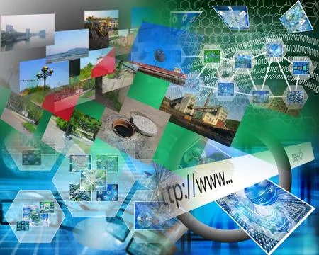 World of internet Stock Illustration