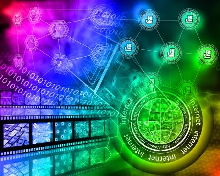 World of internet 스톡 일러스트