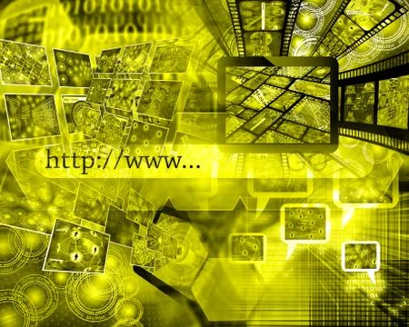 World of internet Stockillustratie