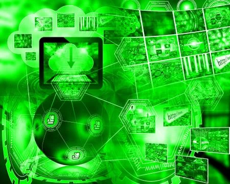 World of internet Illustrazione stock