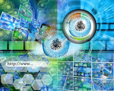 World of internet Illustrazione stock