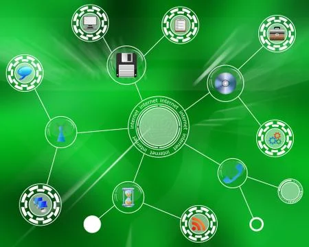 World of internet Stockillustratie