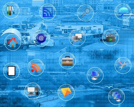 World of internet Stock Illustration