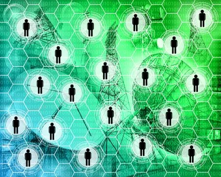 World of internet Illustrazione stock