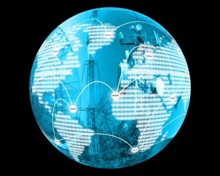 World of internet Stock Illustration