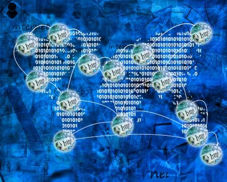 World of internet Stock Illustration