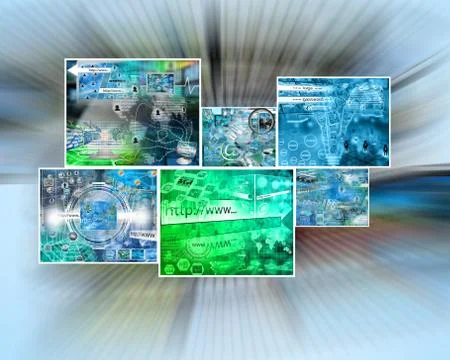 World of internet 스톡 사진