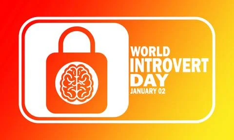 World Introvert Day Stock Illustration