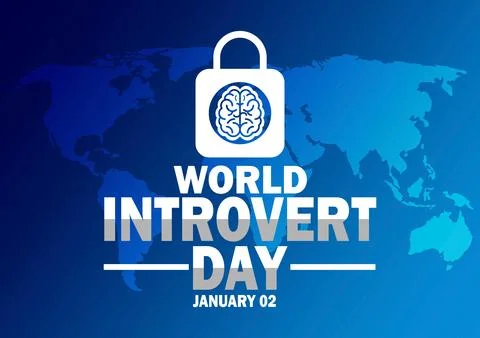 World Introvert Day Illustrazione stock