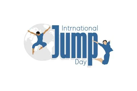 World Jump Day 005 库存插图