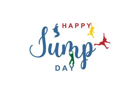 World Jump Day Illustrazione stock