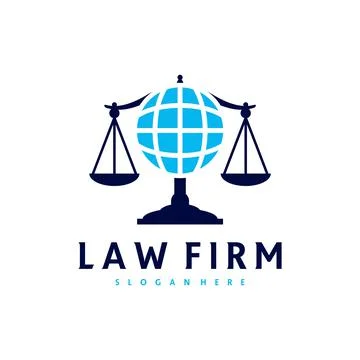World Justice logo vector template, Creative Law Firm logo design concepts Stock Illustration