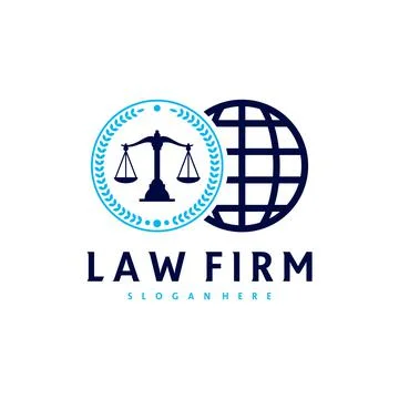 World Justice logo vector template, Creative Law Firm logo design concepts Stock Illustration