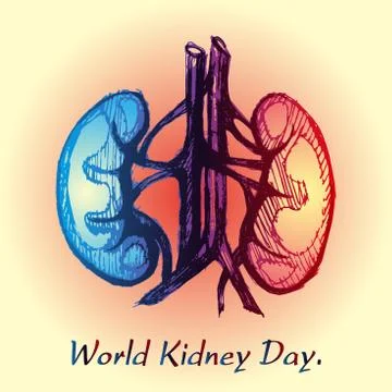 World Kidney Day. Stock Illustration