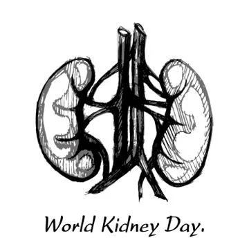 World Kidney Day. Stock Illustration