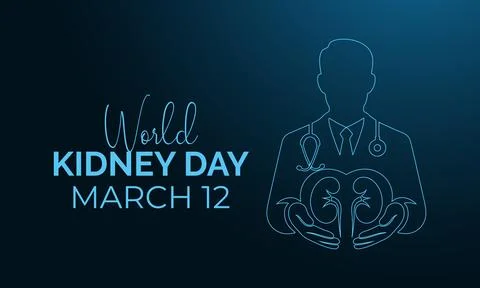 World Kidney Day Vector illustration. Hospital kidney care doctors with ste.. Stock Illustration