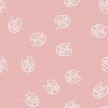 World knowledge line seamless pattern Stock Illustration