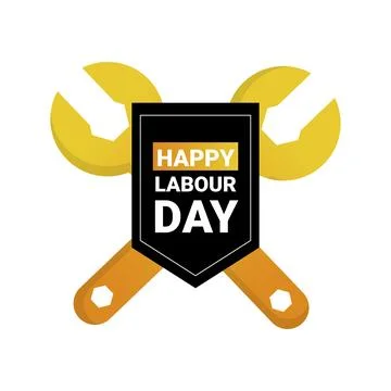 World labor day, vector cartoon frame Stock Illustration