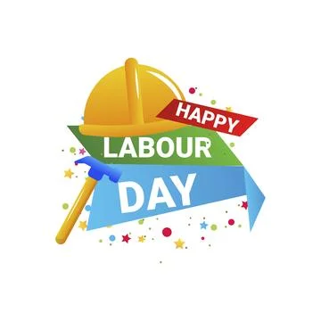 World labor day, vector cartoon frame Stock Illustration