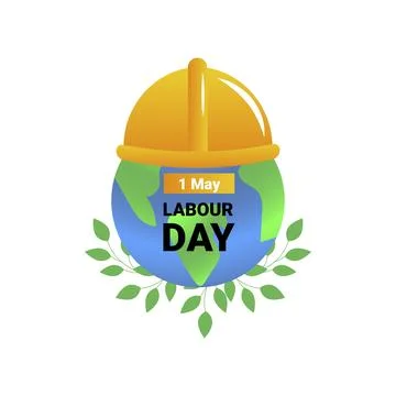 World labor day, vector cartoon frame Stock Illustration