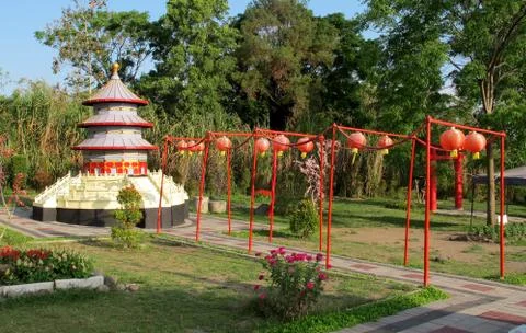 The World Landmarks Merapi Park Foto stock