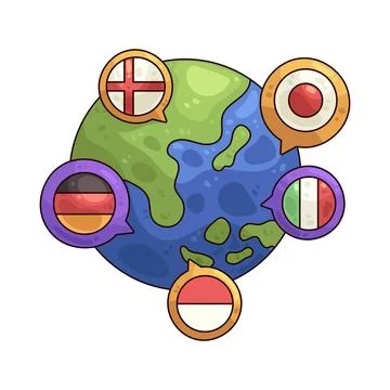 World language illustration Stock Illustration