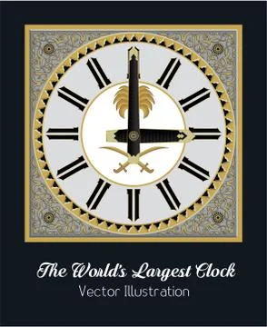 The World Largest Clock Stock Illustration