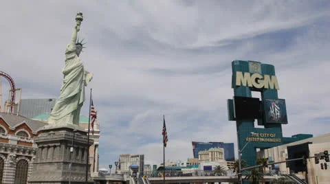World Largest Hotel Casino Sin City Gambling Roulette Las Vegas Strip MGM Grand Vidéo 24362748