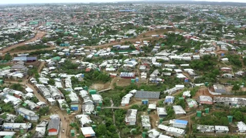 World largest Refugee camp Stock Footage 133070759