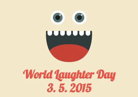 World Laughter Day card Stock Illustration