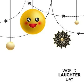 World laughter day vector banner Stock Illustration