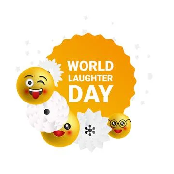 World laughter day vector banner Stock Illustration