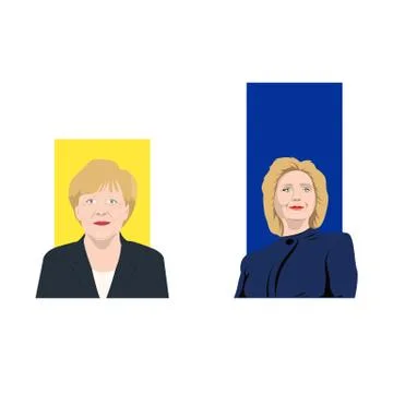 World leaders theme Stock Illustration
