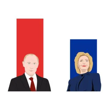 World leaders theme Stock Illustration
