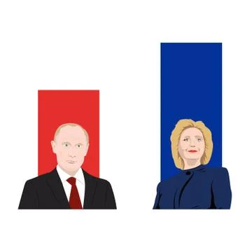 World leaders theme Stock Illustration