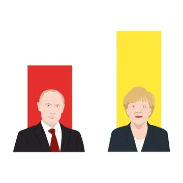 World leaders theme Stock Illustration