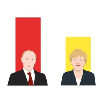 World leaders theme Stock Illustration