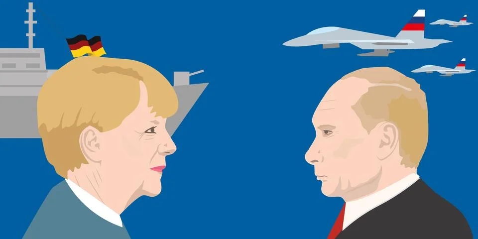 World leaders theme Stock Illustration
