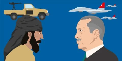 World leaders theme Stock Illustration