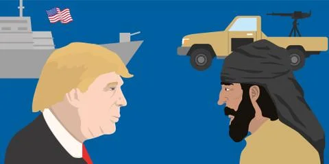 World leaders theme Illustrazione stock